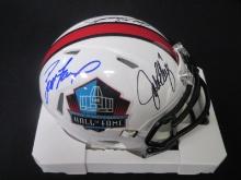 AMAZING HOF QB SIGNED SPEED MINI HELMET COA