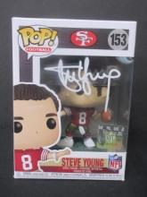 STEVE YOUNG SIGNED 49ERS FUNKO POP COA