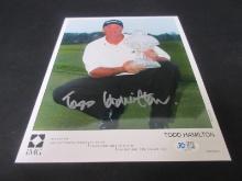 TODD HAMILTON SIGNED 8X10 PHOTO FSG COA