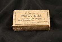 1x Full Box, 50 Rds of Evansville Ordnance Plant (Chrysler) “EC43” US Military WW2 .45 ACP Ball Ammo