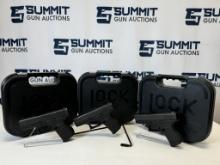 (3) Glock 43 Sequential SN's 9mm