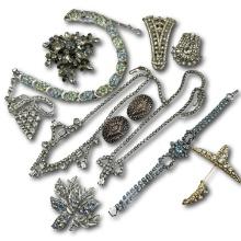 Collection of Vintage Costume Jewelry including Sterling and Coro