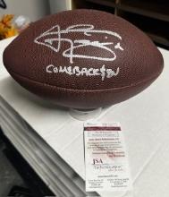 JOHNNY MANZIEL AUTOGRAPHED FOOTBALL