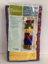 New Real Organized Primary Color 20 Pocket Over the Door Organizer