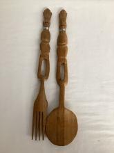 Genuine Besmo Product Fork and Spoon Hand Carved in Kenya