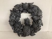 Vintage Ceramic Fruit Wreath