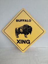 Buffalo Crossing Sign