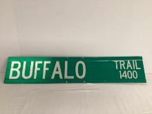 Buffalo Trail Double Sided Street Sign