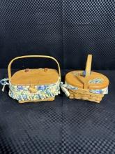 Two longaberger Baskets (Damaged)