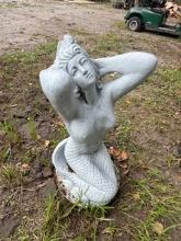 Concrete Mermaid Statue