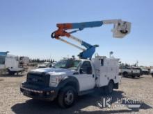 Altec AT37G, Articulating & Telescopic Bucket Truck mounted behind cab on 2013 Ford F550 4x4 Service