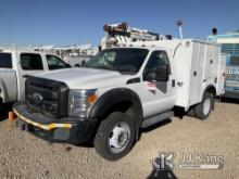 2011 Ford F550 4x4 Service Truck Not Running, Condition Unknown) (Check Engine Light, Crane Operatio