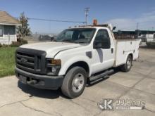 2008 Ford F350 Utility Truck Runs & Moves