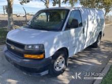 2019 Chevrolet Express G2500 Cargo Van Wrecked) (Runs & Moves) (Air Bags Deployed, Broken Windows,