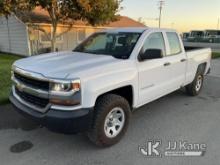 2018 Chevrolet Silverado 1500 4x4 Extended-Cab Pickup Truck Runs & Moves, Engine Code U0101 Transmis