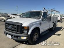 2008 Ford F250 Service Truck Runs & Moves, Monitors Incomplete For Smog