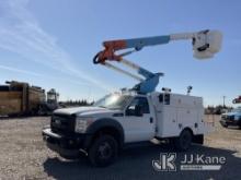 Altec AT37G, Articulating & Telescopic Bucket Truck mounted behind cab on 2011 Ford F550 4x4 Dual Wh