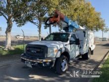 Altec AT37G, Articulating & Telescopic Bucket Truck mounted behind cab on 2013 Ford F550 4x4 Dual Wh