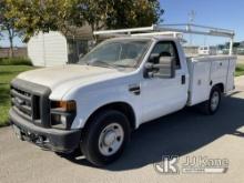 2008 Ford F250 Service Truck Runs & Moves, Engine Monitors