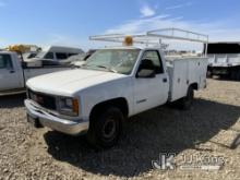 (Dixon, CA) 1997 GMC Sierra C/K 2500 Cab & Chassis Not Running, Transmission missing, No GVWR Sticke