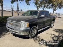 2012 Chevrolet Silverado 1500 4x4 Crew-Cab Pickup Truck Runs & Moves, Check Engine Light On, Damaged