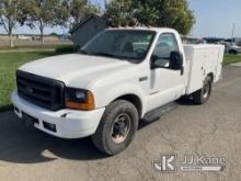 1999 Ford F350 Service Truck Runs & Moves, Cracked Windshield, Passed Smog, Must Be Registered Out O