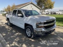 2017 Chevrolet Silverado 1500 4x4 Crew-Cab Pickup Truck Runs & Moves, Damage On Tailgate