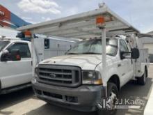 Altec AT35G, Bucket Truck mounted behind cab on 2004 Ford F550 Utility Truck Does not Run, Upper Ope