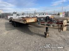 1997 Trail King TK20 T/A Tagalong Equipment Trailer Towable