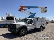 Altec AT37G, Articulating & Telescopic Bucket Truck mounted behind cab on 2015 Ford F550 4x4 Service