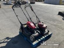 Pallet of 2 Mowers Not Functional, Missing Wheels, Bent Shafts, Missing Parts