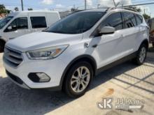 (Riviera Beach, FL) 2017 Ford Escape 4-Door Sport Utility Vehicle Runs & Moves)( Body Damage)(FL Res