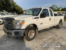 (Riviera Beach, FL) 2016 Ford F250 Extended-Cab Pickup Truck Runs & Moves)( Body Damage, Check Engin