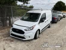 (Villa Rica, GA) 2021 Ford Transit Connect Mini Cargo Van, (GA Power Unit) Runs) (Wrecked, Does Not