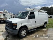 (Riviera Beach, FL) 2013 Ford E350 Cargo Van Runs & Moves)( Paint Damage, Tire Light On)(FL Resident