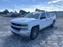 (Roxboro, NC) 2018 Chevrolet Silverado 1500 4x4 Crew-Cab Pickup Truck Runs & Moves) (Runs Rough, Bod