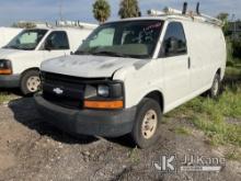 (Tampa, FL) 2007 Chevrolet Express G2500 Cargo Van Jump to Start, Runs & Moves) (Paint Damage