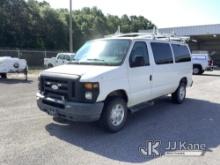 (Milton, FL) 2014 Ford E350 Cargo Van Runs & Moves) (Body Damage) (FL Residents Purchasing Titled It