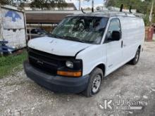 (Tampa, FL) 2005 Chevrolet Express G2500 Cargo Van Runs & Moves) (Flat Driver Side Tire