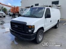 (Miami, FL) 2008 Ford E350 Cargo Van Runs & Moves) (Body Damage