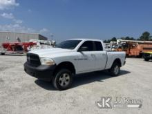 (Chester, VA) 2012 RAM 1500 4x4 Crew-Cab Pickup Truck Runs & Moves) (Check Engine Light On, Idles Ro