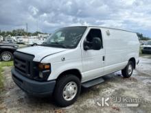 (Riviera Beach, FL) 2014 Ford E350 Cargo Van Runs & Moves)( Check Engine Light On)(FL Residents Purc