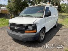 (Tampa, FL) 2007 Chevrolet Express G1500 Cargo Van Jump to Start, Runs & Moves) (Left Fender and Bum