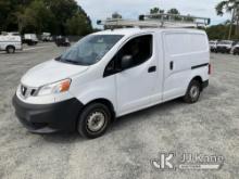 (China Grove, NC) 2017 Nissan NV200 Mini Cargo Van Runs & Moves) (Jump To Start, Runs On Jump Box,