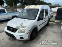 (Riviera Beach, FL) 2013 Ford Transit Connect Cargo Van Not Running Condition Known, Body & Paint Da