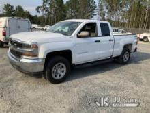 (China Grove, NC) 2017 Chevrolet Silverado 1500 4x4 Extended-Cab Pickup Truck Duke Unit) (Runs & Mov