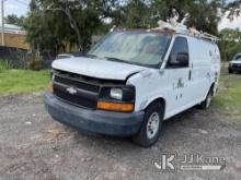 (Tampa, FL) 2007 Chevrolet Express G2500 Cargo Van Jump to Start, Runs, Moves, Flat Rear Tire, Check