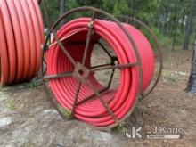 (Aberdeen, NC) Three (3) reels of 2.5 inch red conduit piping