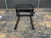 (China Grove, NC) JBX 4000 48 In Skid Steer Forks (New/Unused) NOTE: This unit is being sold AS IS/W