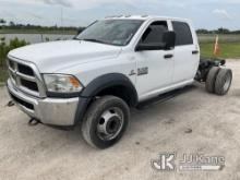 (Westlake, FL) 2016 RAM 4500 4x4 Crew-Cab Chassis Runs & Moves) (Body Damage & Frame Rust) (FL Resid